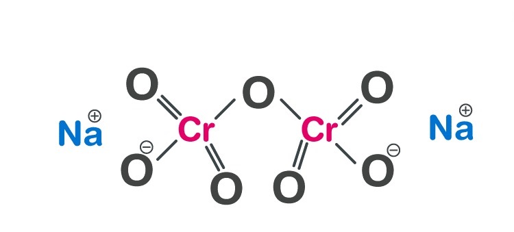 cấu trúc phân tử của natri dicromat